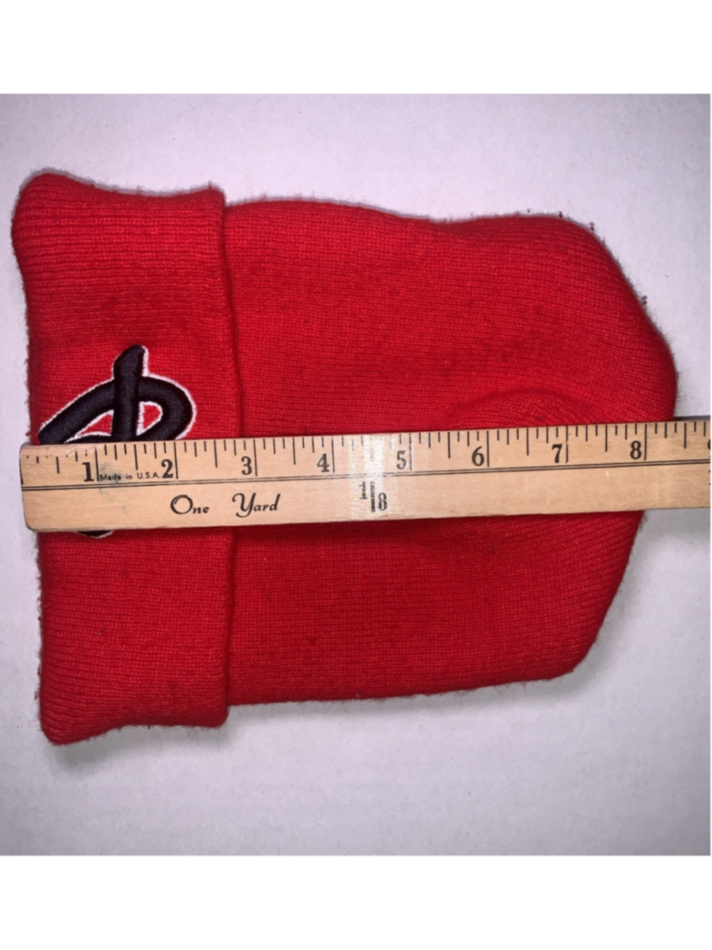 Vintage Fubu Beanie Red With Black Embroidered Logo Tag-less Winter Fall Spring - Picture 10 of 11